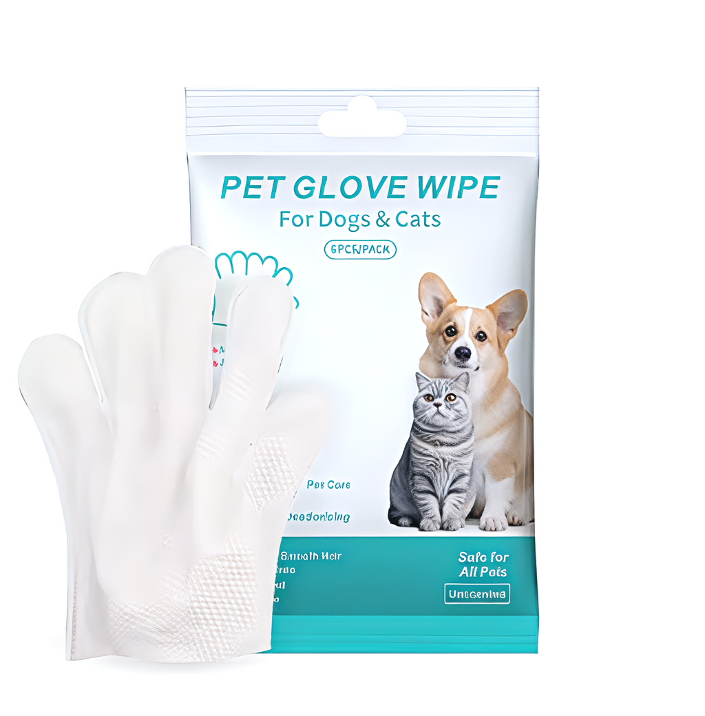 QuickClean™ Pet Wipe Gloves (6-Pack)