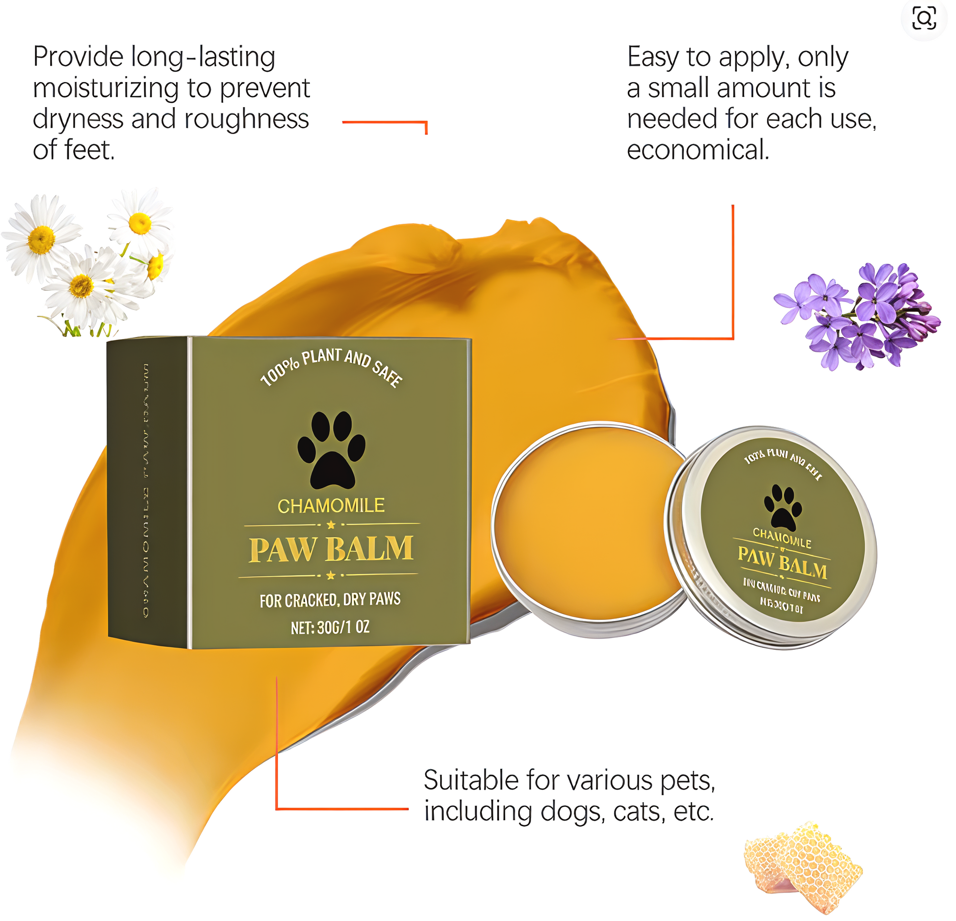 Nourish & Protect™  Natural Paw Balm for Dogs & Cats